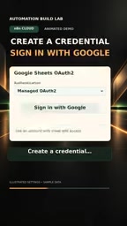Create credentials by clicking Sign In with Google and approving access