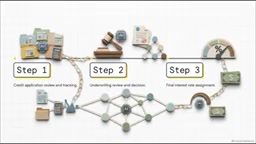 Loan application workflow: every step becomes a causal node on the graph