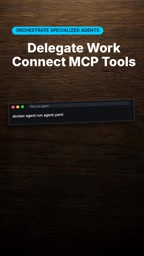 Connect built-in tools or MCP servers, including Docker-based ones