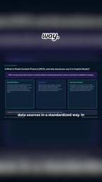 In Copilot Studio, MCP allows agents to access exposed capabilities or information