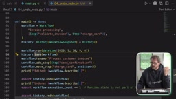 After undo, executing redo restores the edited state