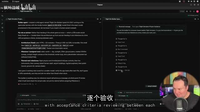 Fable orchestrating the local Qwen model milestone by milestone