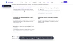 The guides have tested code for the Vercel AI SDK