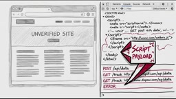 An attack surface wide open to prompt injection: an agent scraping a local HTML document