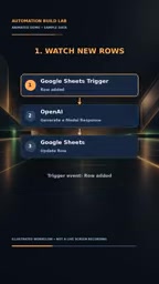 Google Sheets trigger watching for new rows