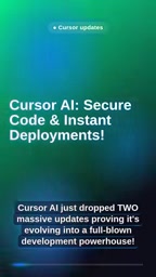Cursor AI两大新功能:密钥防泄露与一键部署