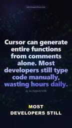 Cursor 被忽视的隐藏功能:注释直接生成完整函数