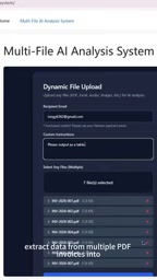 Dragging multiple PDF invoices into the upload zone