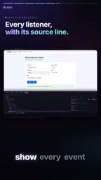with the exact line of code behind it