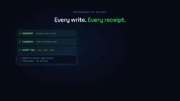 One call rolls it back.