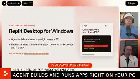 Replit's Three Major Updates: Windows Desktop App Debuts with Microsoft and NVIDIA