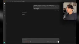 Having the agent build the dashboard according to the agreed plan