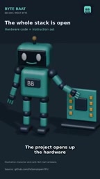 The project opens up hardware code, instruction set, simulator, compiler, and profiler