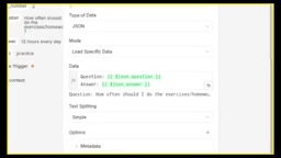 Q&A JSON data will be loaded into Supabase in this format