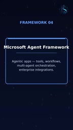 Framework selection quick reference