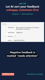 Positive feedback automatically generates a thank-you draft