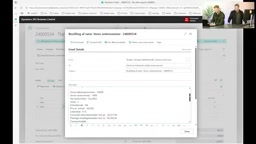 Purchase order management interface