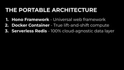 Portable architecture needs to be designed starting from the data layer