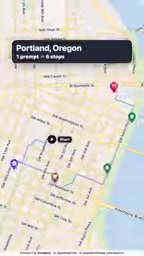One prompt in Claude code with GeoAppify MCP connected.