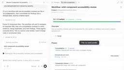 This run used Parallel, so the consolidation agent only started once all 12 reviews were done.