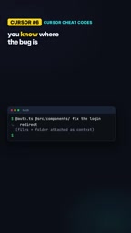 Type @ in the chat box to add files or folders