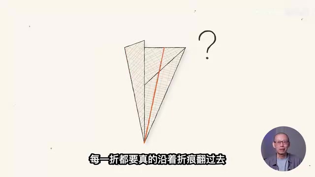 Folded then unfolded back to flat