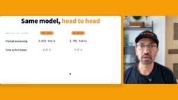 First-token latency comparison