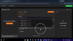Telegram Trigger node