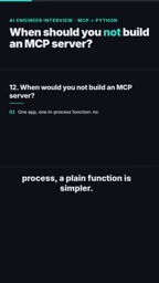 MCP earns its place when several clients, or several teams, need the same tools.