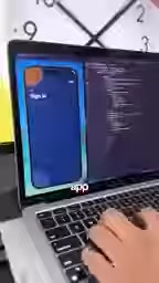 Video screenshot: requests sent to a data center