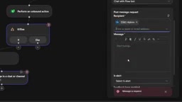 Insert dynamic content in the Teams message template