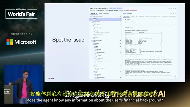 Screenshot from the talk