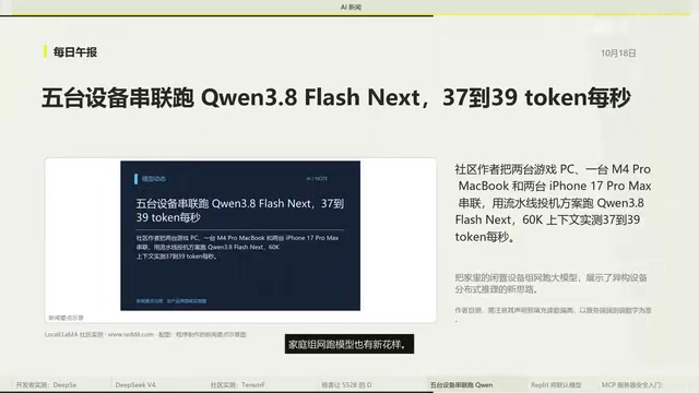 Multi-device chained model running related screenshot