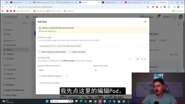Deploying via RunPod and exposing port 8188