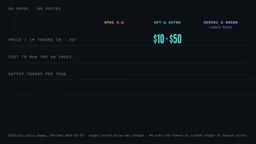 Per token, Astra costs two and a half times as much as Opus.