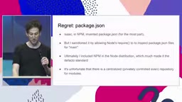 Ryan Dahl on his Node regrets