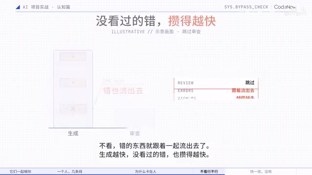 这时候再让AI快一倍，项目也不会快一倍