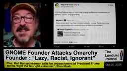 Screenshot: Channel host accuses the other side of using derogatory terms