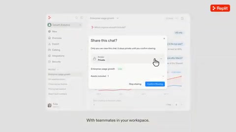 Replit Launches Conversation Sharing: Team Collaboration Without Copy-Paste