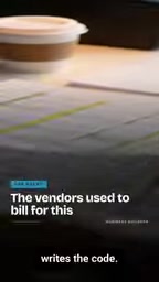 The vendors used to bill for this. Used to.