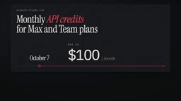 Max 5X includes $100 of API credits per month; Max 20X includes $200