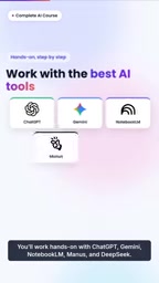 Hands-on work covers research, long documents, data analysis, and programming