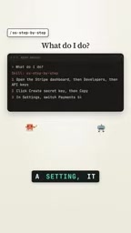 Step-by-Step skill providing simple instructions
