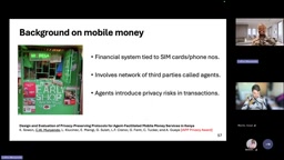 Privacy exposure points in the mobile money transaction flow