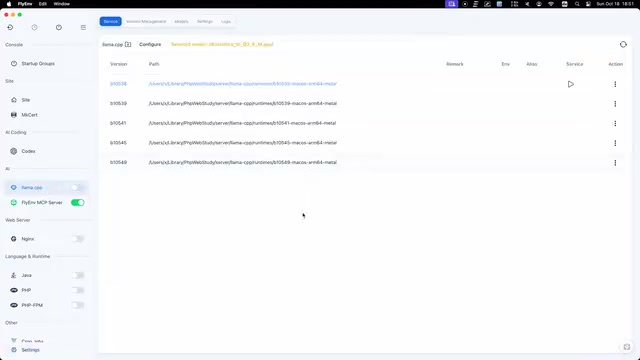 FlyEnv Plugin Review: Visually Running llama.cpp and Managing GGUF Models