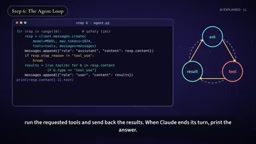 Claude outputs the final answer after ending its turn