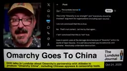Screenshot of the commentator presenting his own distribution principles