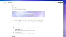 Finalize code plugin details