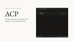is so check before you plan a team around it the agent client protocol or acp is an open standard
