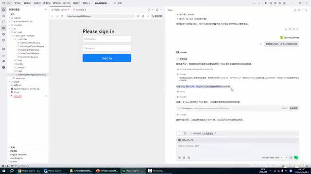 Trae实战:AI从零构建Java后台管理系统全过程